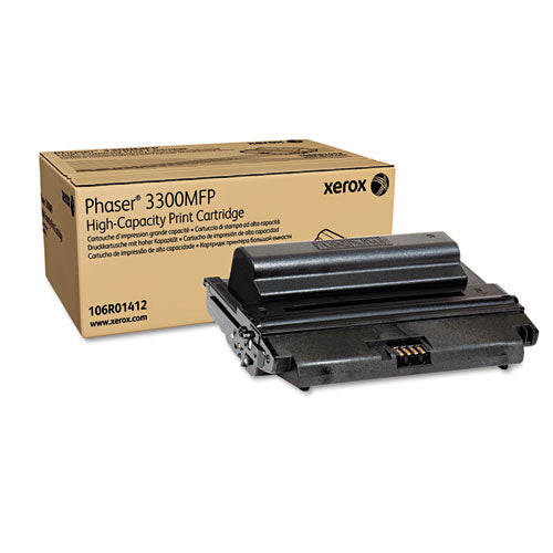 106R01412 High-Yield Toner, 8,000 Page-Yield, Black-(XER106R01412)