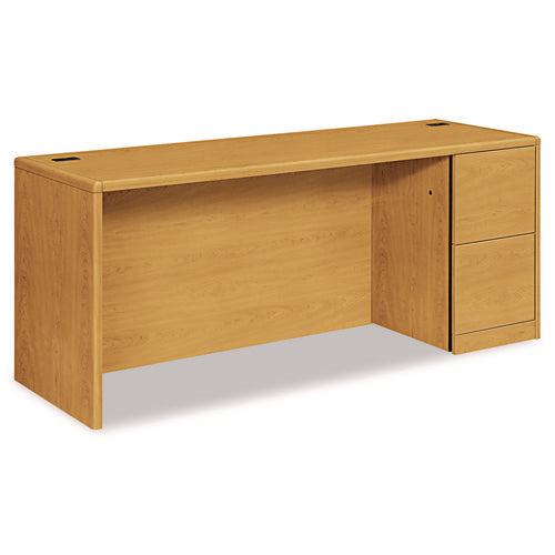 10700 Series Right Pedestal Credenza, 72w x 24d x 29.5h, Harvest-(HON10707RCC)