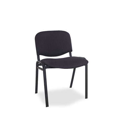 Alera Continental Series Stacking Chairs, Supports Up to 250 lb, 19.68" Seat Height, Black, 4/Carton-(ALESC67FA10B)