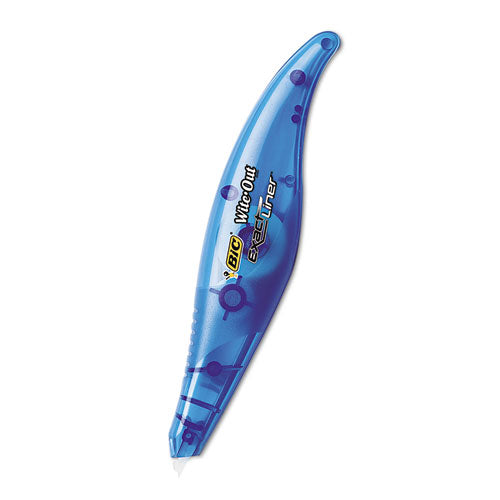 Wite-Out Brand Exact Liner Correction Tape, Non-Refillable, Blue Applicator, 0.2" x 236"-(BICWOELP11)