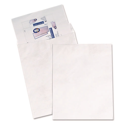 Heavyweight 18 lb Tyvek Catalog Mailers, Square Flap, Redi-Strip Adhesive Closure, 14.25 x 20, White, 25/Box-(QUAR5106)