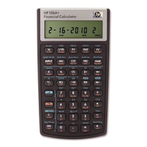 10bII+ Financial Calculator, 12-Digit LCD-(HEW2716570)