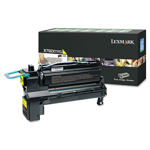 X792X1YG Return Program Extra High-Yield Toner, 20,000 Page-Yield, Yellow-(LEXX792X1YG)
