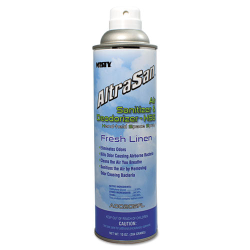 AltraSan Air Sanitizer and Deodorizer, Fresh Linen, 10 oz Aerosol Spray-(AMR1037236EA)