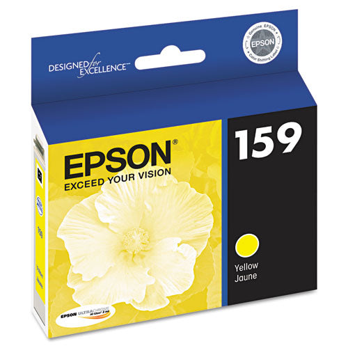 T159420 (159) UltraChrome Hi-Gloss 2 Ink, Yellow-(EPST159420)