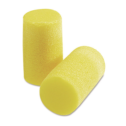 E-A-R Classic Plus Earplugs, Cordless, PVC Foam, Yellow, 200 Pairs/Box-(MMM3101101)