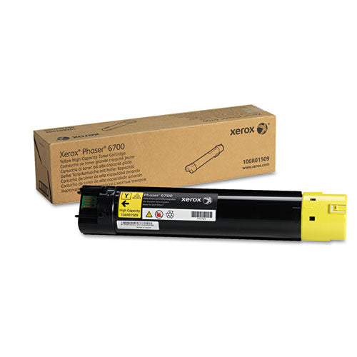 106R01509 High-Yield Toner, 12,000 Page-Yield, Yellow-(XER106R01509)