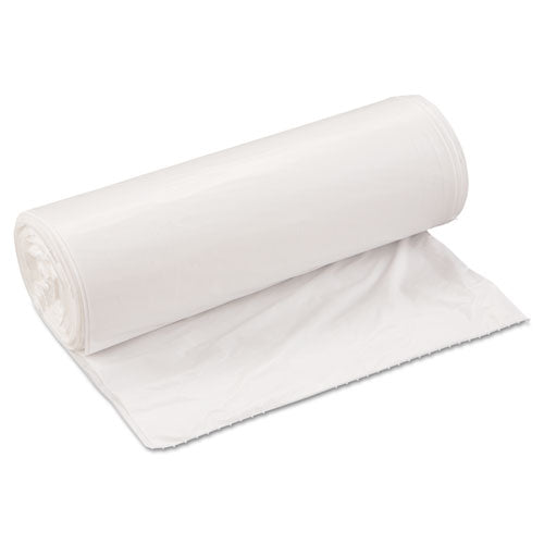 Low-Density Commercial Can Liners, 33 gal, 0.8 mil, 33" x 39", White, 25 Bags/Roll, 6 Rolls/Carton-(IBSSL3339XHW)