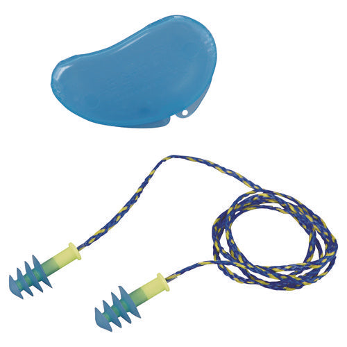 FUS30 HP Fusion Multiple-Use Earplugs, Reg, 27NRR, Corded, BE/WE, 100 Pairs-(HOWFUS30HP)