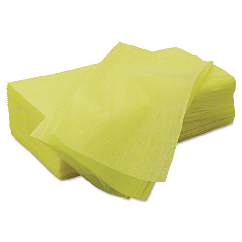 Masslinn Dust Cloths, 1-Ply, 24 x 24, Unscented, Yellow, 30/Bag, 5 Bags/Carton-(CHI8673)