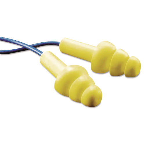 E-A-R UltraFit Ear Tracer Earplugs, Corded, NRR 25, 100 Pairs/Box-(MMM3404007)