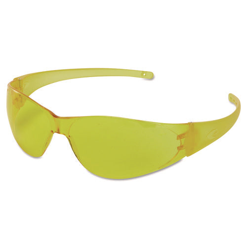 Checkmate Safety Glasses, Amber Temple, Amber Anti-Fog Lens-(CRWCK114)
