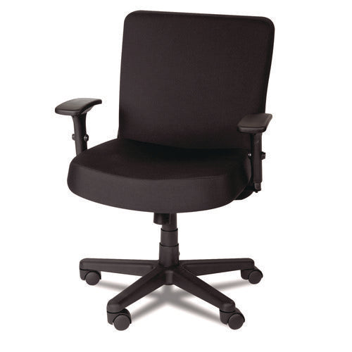 Alera XL Series Big/Tall Mid-Back Task Chair, Supports Up to 500 lb, 17.5" to 21" Seat Height, Black-(ALECP210)