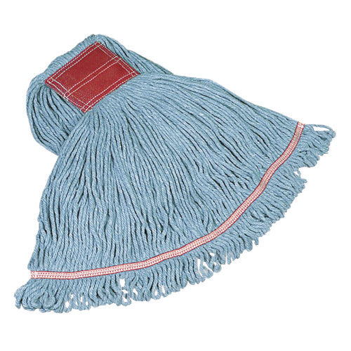 Swinger Loop Wet Mop Heads, Cotton/Synthetic, Blue, Large-(RCPC153BLU)