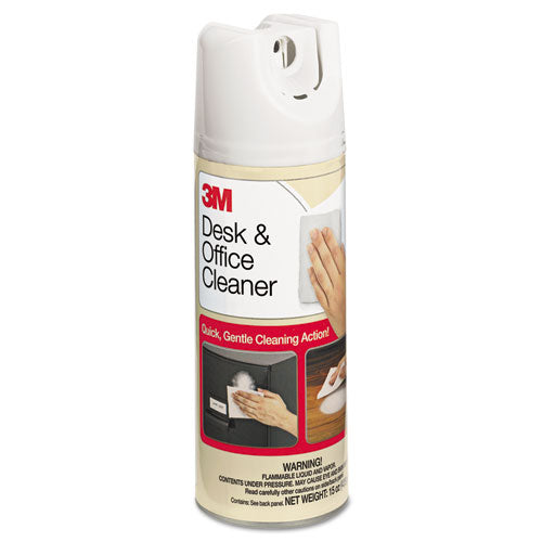 Desk and Office Spray Cleaner, 15 oz Aerosol Spray, 12/Carton-(MMM573CT)