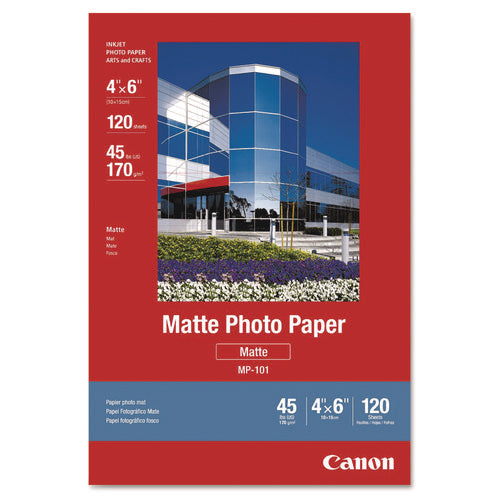 Matte Photo Paper, 4 x 6, Matte White, 120/Pack-(CNM7981A014)