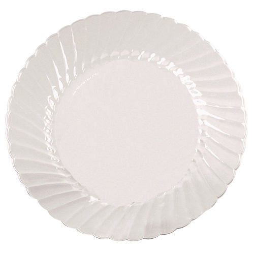 Classicware Plates, Plastic, 9" dia, Clear, 18/Bag, 10 Bags/Carton-(WNACW9180)