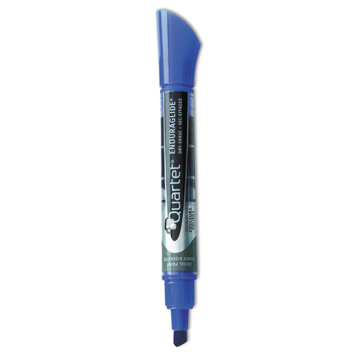 EnduraGlide Dry Erase Marker, Broad Chisel Tip, Blue, Dozen-(QRT50013M)