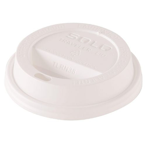 Traveler Dome Hot Cup Lid, Fits 8 oz Cups, White, 100/Pack, 10 Packs/Carton-(SCCTL38R2)