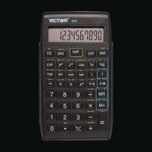 920 Compact Scientific Calculator with Hinged Case, 10-Digit LCD-(VCT920)