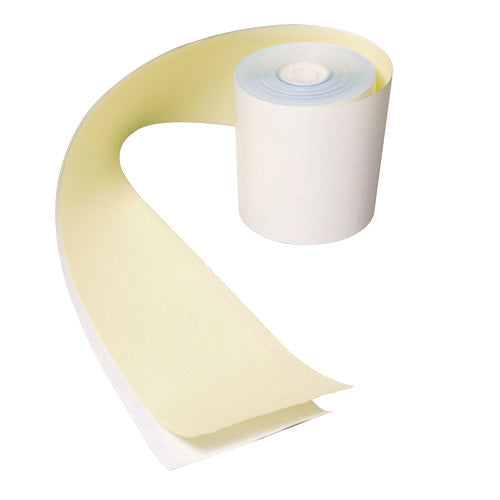 No Carbon Register Rolls, 3" x 90 ft, White/Yellow, 30/Carton-(RPPCR2300)