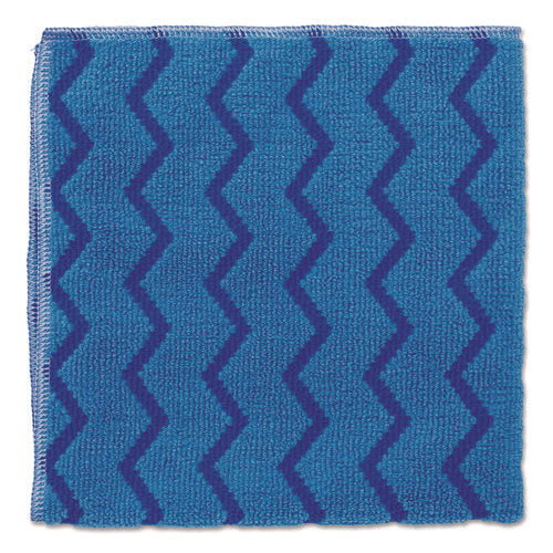 HYGEN Microfiber Cleaning Cloths, 16 x 16, Blue, 12/Carton-(RCPQ620BLUCT)