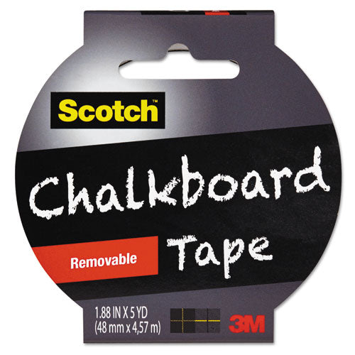 Chalkboard Tape, 3" Core, 1.88" x 5 yds, Black-(MMM1905RCBBLK)