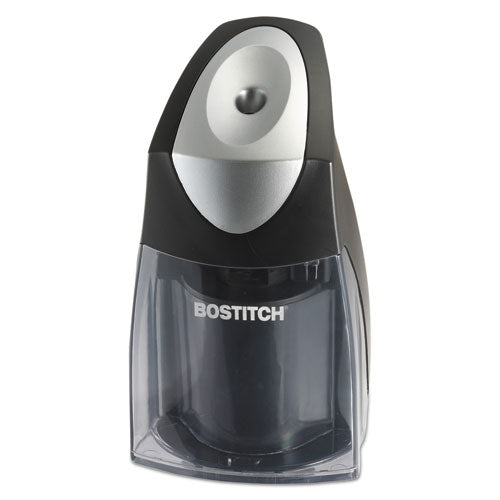 QuietSharp Executive Vertical Electric Pencil Sharpener, AC-Powered, 5.88 x 3.69 x 6.4, Black-(BOSEPS9VBLK)