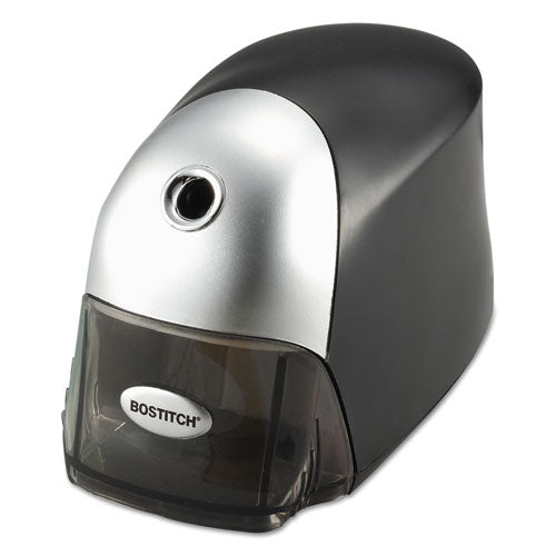QuietSharp Executive Electric Pencil Sharpener, AC-Powered, 4 x 7.5 x 5, Black/Graphite-(BOSEPS8HDBLK)
