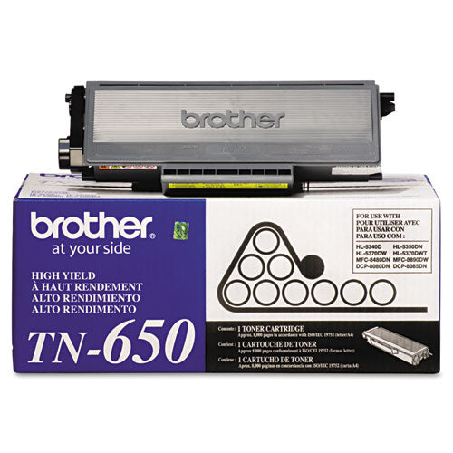 TN650 High-Yield Toner, 8,000 Page-Yield, Black-(BRTTN650)
