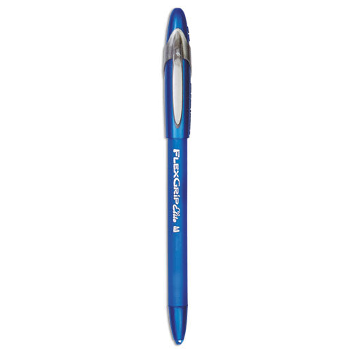 FlexGrip Elite Ballpoint Pen, Stick, Medium 1 mm, Blue Ink, Blue Barrel, Dozen-(PAP85586)
