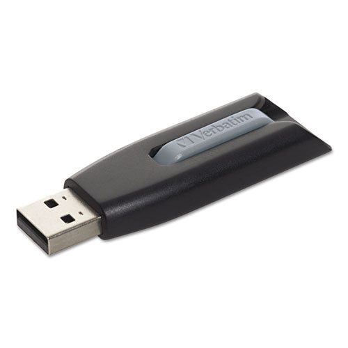 Store n Go V3 USB 3.0 Drive, 128 GB, Black/Gray-(VER49189)