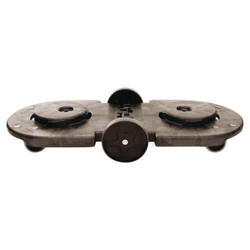 Tandem Dolly, Two-Container, 300 lb Capacity, 20.25w x 45d x 8h, Black-(RCP264600BLA)