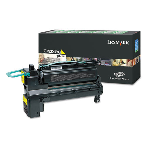 C792X4YG Return Program Extra High-Yield Toner, 17,000 Page-Yield, Yellow-(LEXC792X4YG)