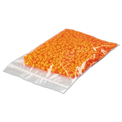 Reclosable Poly Bags, Zipper-Style Closure, 2 mil, 3" x 5", Clear, 1,000/Carton-(UNV2MZ35)