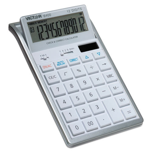 6400 Desktop Calculator, 12-Digit LCD-(VCT6400)