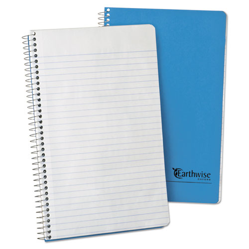 Earthwise by Oxford Recycled Small Notebooks, 1-Subject, Medium/College Rule, Blue Cover, (80) 9.5 x 6 Sheets-(TOP25203)