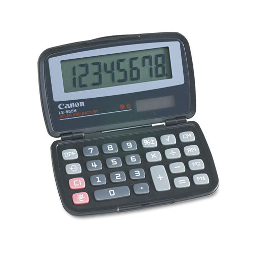 LS555H Handheld Foldable Pocket Calculator, 8-Digit LCD-(CNM4009A006AA)