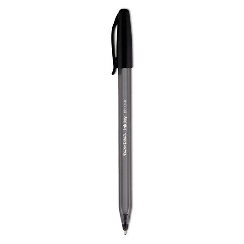 InkJoy 100 Ballpoint Pen, Stick, Medium 1 mm, Black Ink, Black Barrel, Dozen-(PAP1951257)
