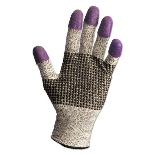 G60 Purple Nitrile Gloves, 240mm Length, Large/Size 9, Black/White, 12 Pairs/Carton-(KCC97432CT)