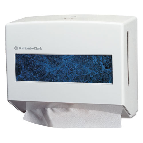 Scottfold Compact Towel Dispenser, 10.75 x 4.75 x 9, Pearl White-(KCC09217)