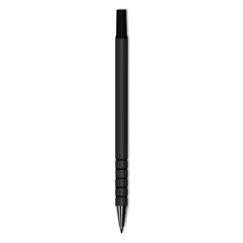 Replacement Ballpoint Counter Pen, Medium 1 mm, Black Ink, Black, 6/Pack-(UNV15626)