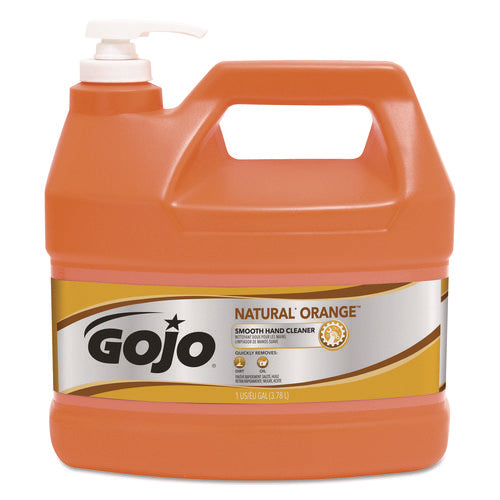 NATURAL ORANGE Smooth Hand Cleaner, Citrus Scent, 1 gal Pump Dispenser, 4/Carton-(GOJ094504)