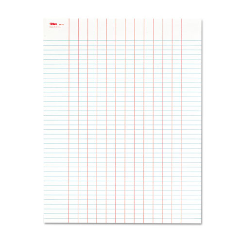 Data Pad with Plain Column Headings, Data/Lab-Record Format, 13 Columns, 8.5 x 11, White, 50 Sheets-(TOP3616)