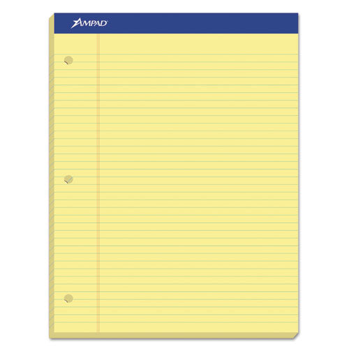 Double Sheet Pads, Narrow Rule, 100 Canary-Yellow 8.5 x 11.75 Sheets-(TOP20246)