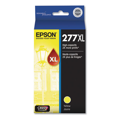 T277XL420-S (277XL) Claria High-Yield Ink, 740 Page-Yield, Yellow-(EPST277XL420S)