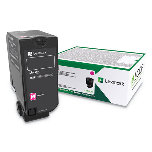 74C0HMG High-Yield Toner, 12,000 Page-Yield, Magenta-(LEX74C0HMG)
