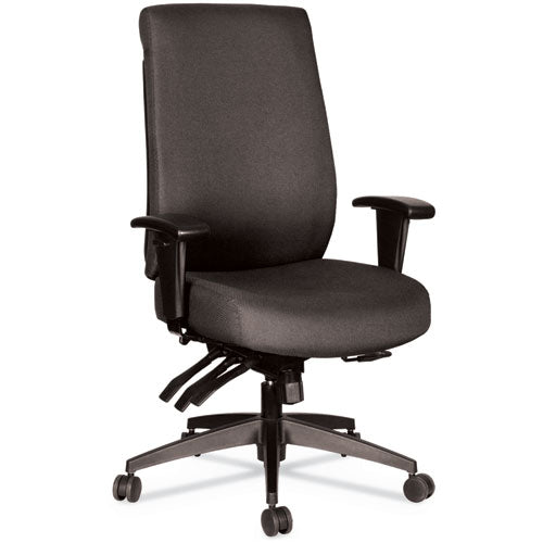 Alera Wrigley Series 24/7 High Performance High-Back Multifunction Task Chair, Supports 300 lb, 17.24" to 20.55" Seat, Black-(ALEHPT4101)
