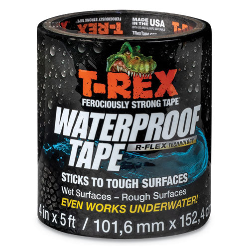 Waterproof Tape, 3" Core, 4" x 5 ft, Black-(DUC285987)