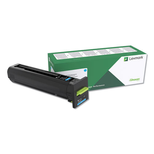 72K1XC0 Return Program Unison Extra High-Yield Toner, 22,000 Page-Yield, Cyan-(LEX72K1XC0)